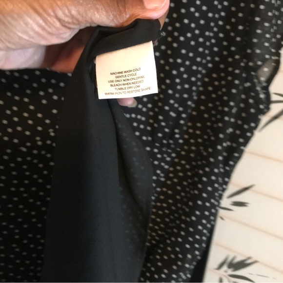 Jaclyn Smith Navy Blue Polkadot Dress - Picture 4 of 4